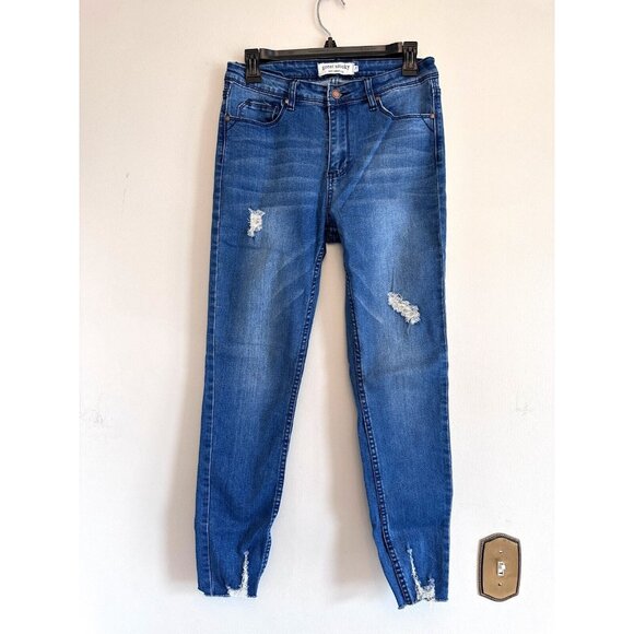 Great Smoky Los Angeles Distressed Skinny Jeans Size 7 GH17116 Women's Denim - Picture 1 of 6
